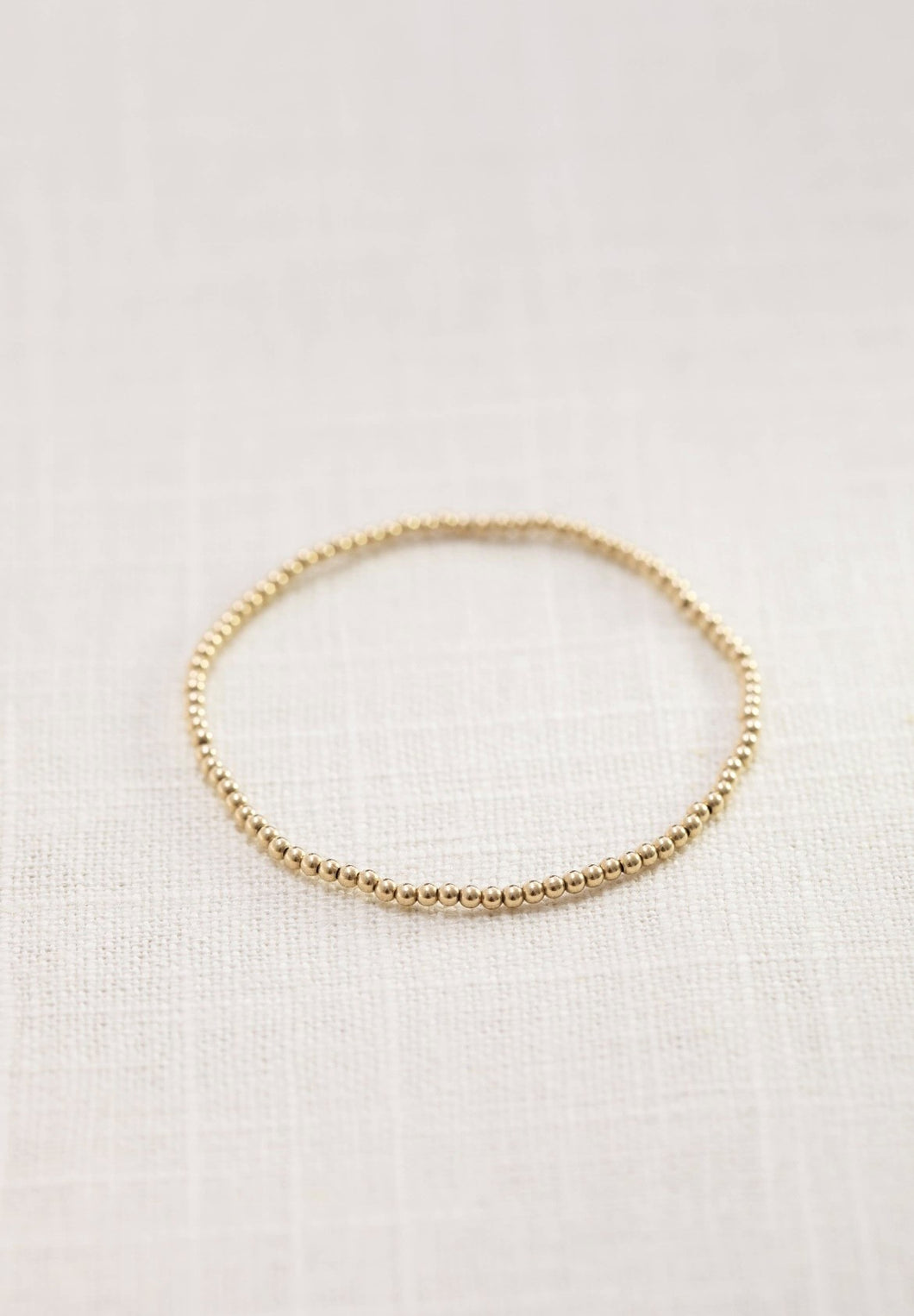 14k Gold Ball Bracelet 3mm