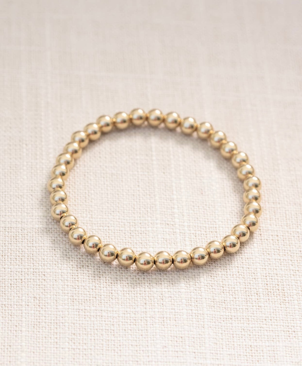 5mm 14k Filled Gold Ball Bracelet