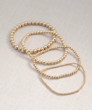 Load image into Gallery viewer, 5mm 14k Filled Gold Ball Bracelet
