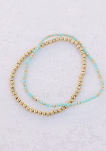 Load image into Gallery viewer, Teal Bead Bracelet
