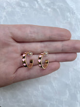 Load image into Gallery viewer, Pink Heart Hoops
